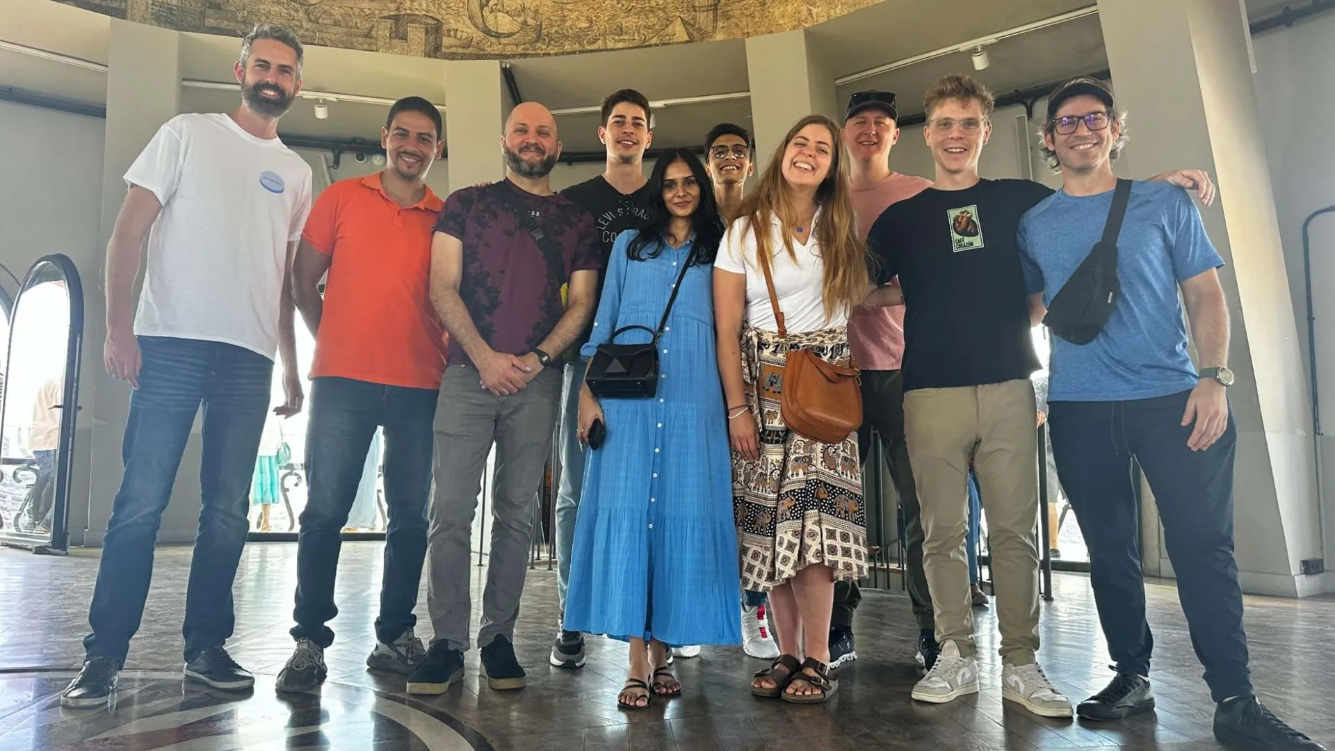 The Community Phone team exploring a new city together