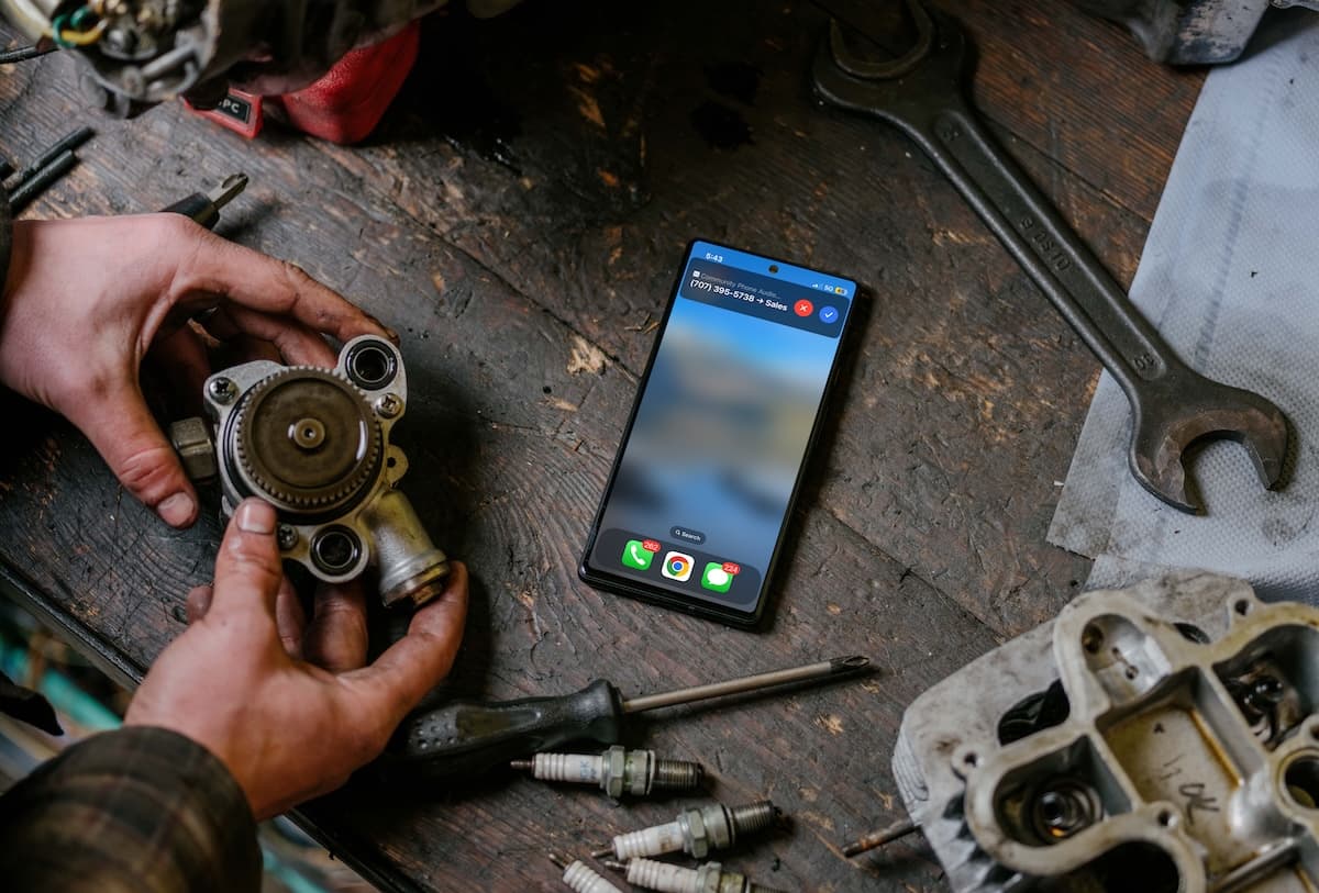 Community Phone in Auto Body Shop