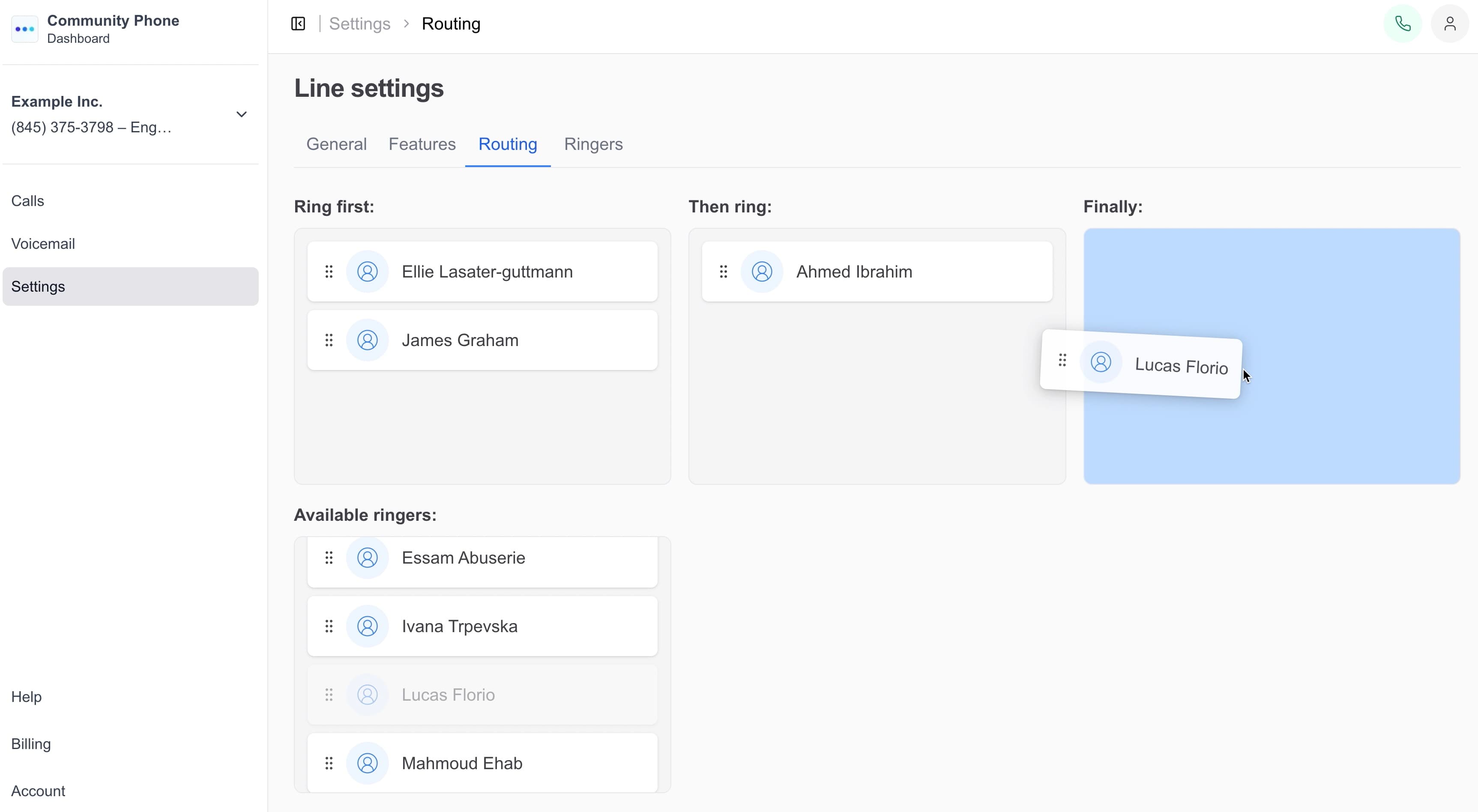 Call Routing Configuration