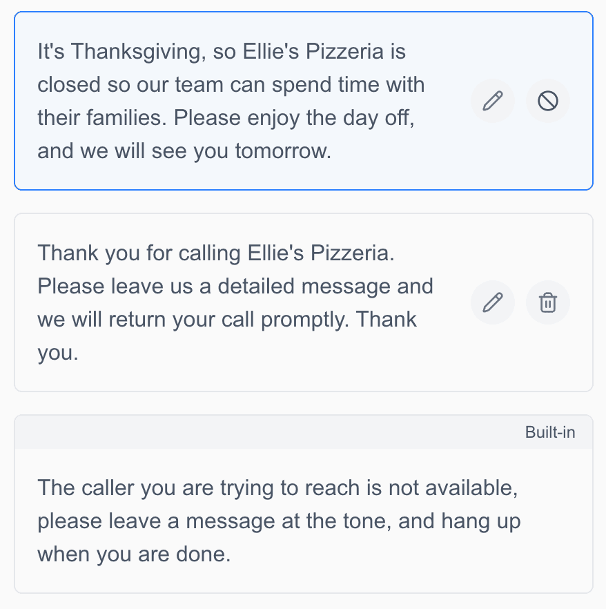 Multi Voicemail Configuration