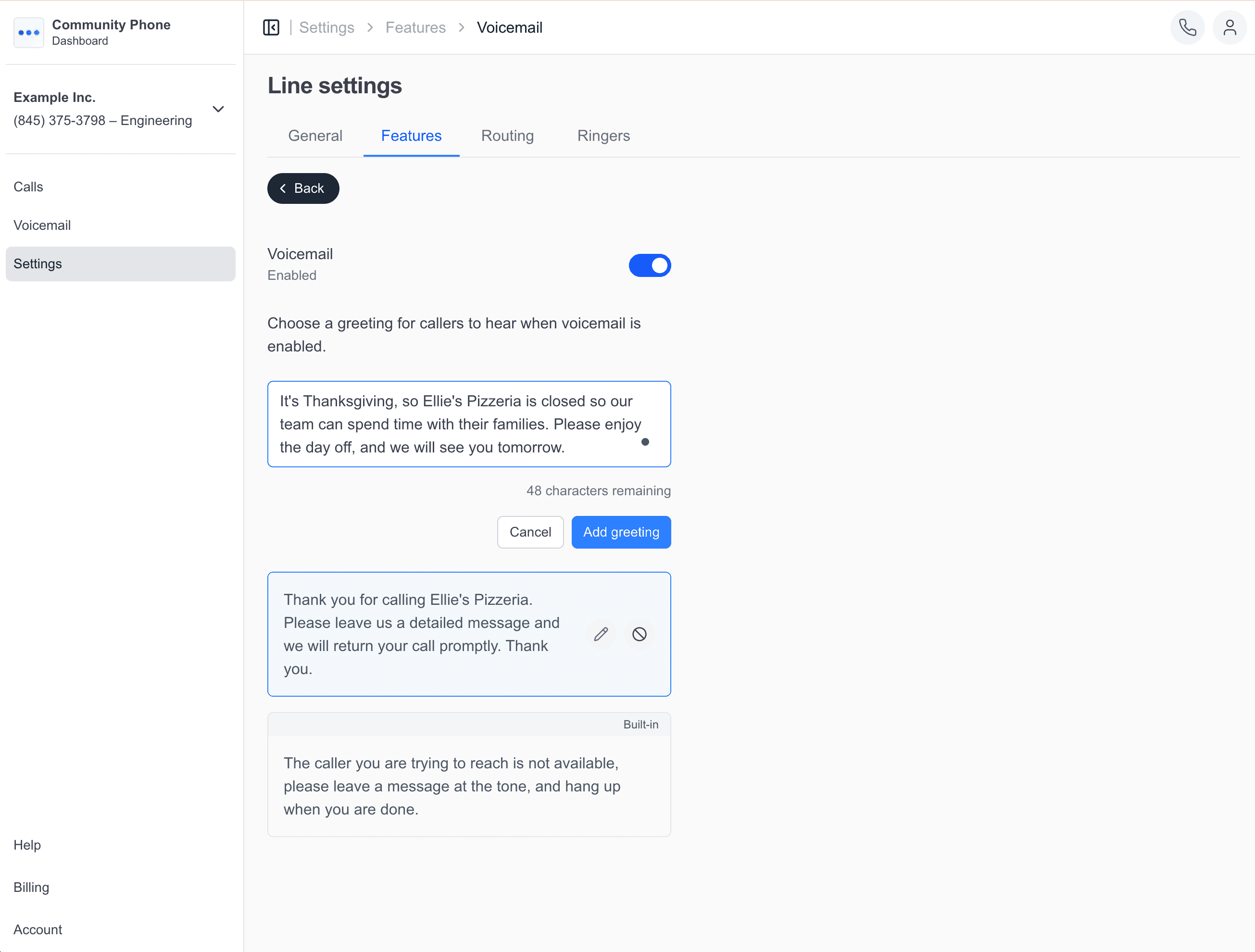Thanksgiving Voicemail