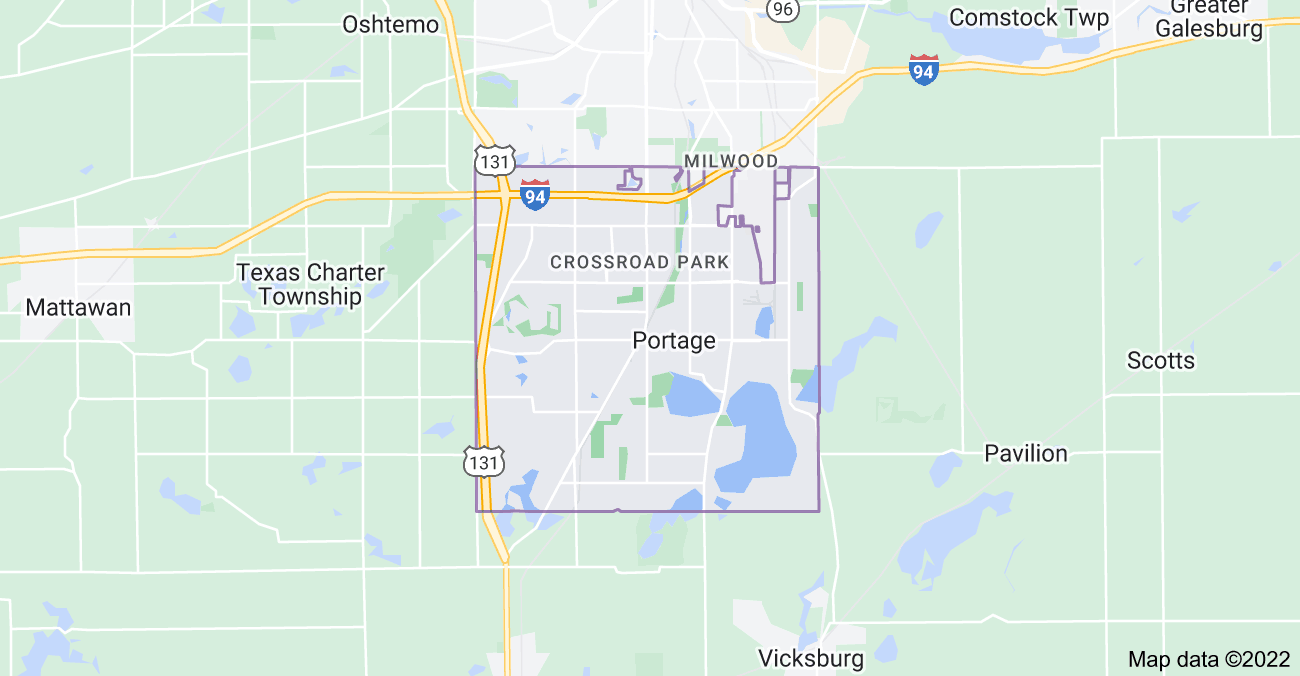Map of Portage, MI