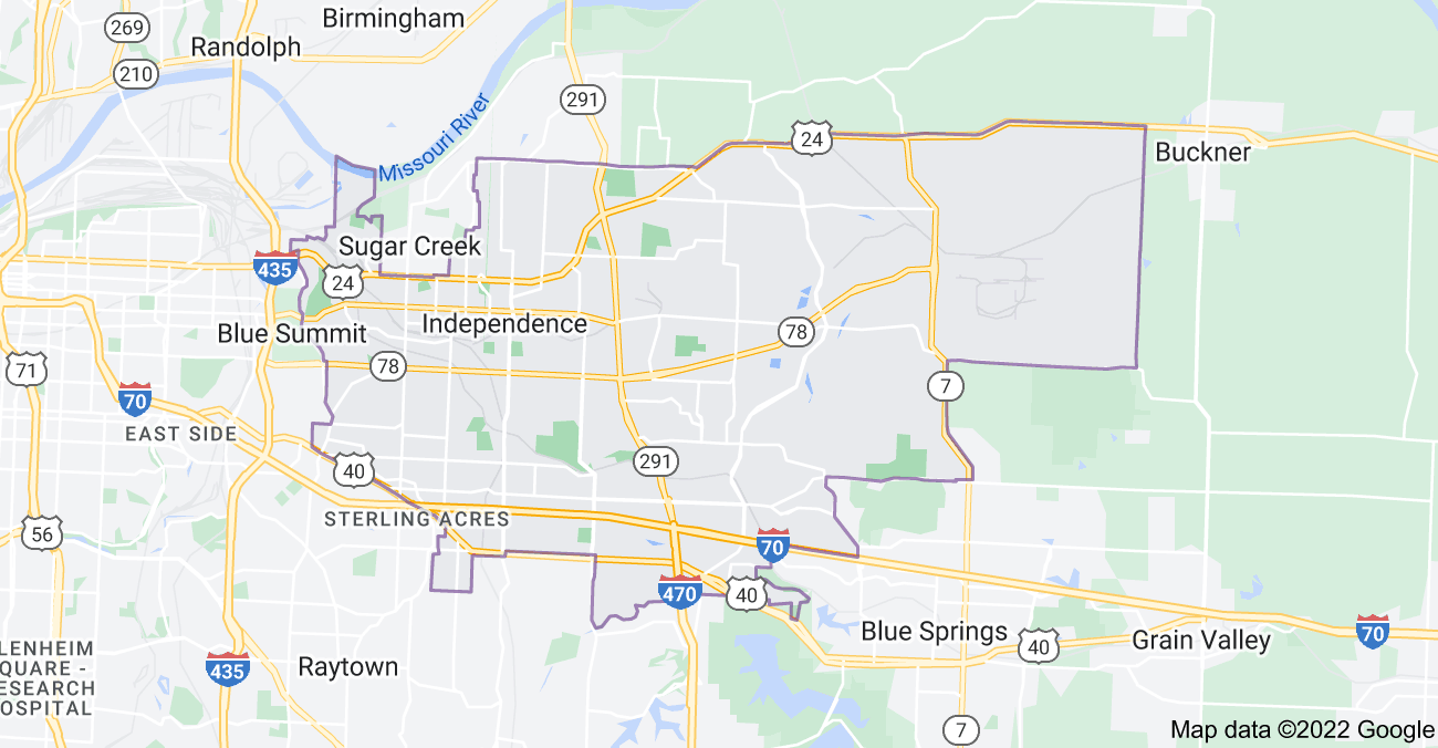 Map of Independence, MO