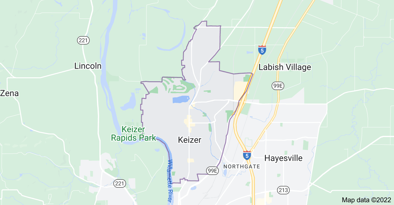 Map of Keizer, OR