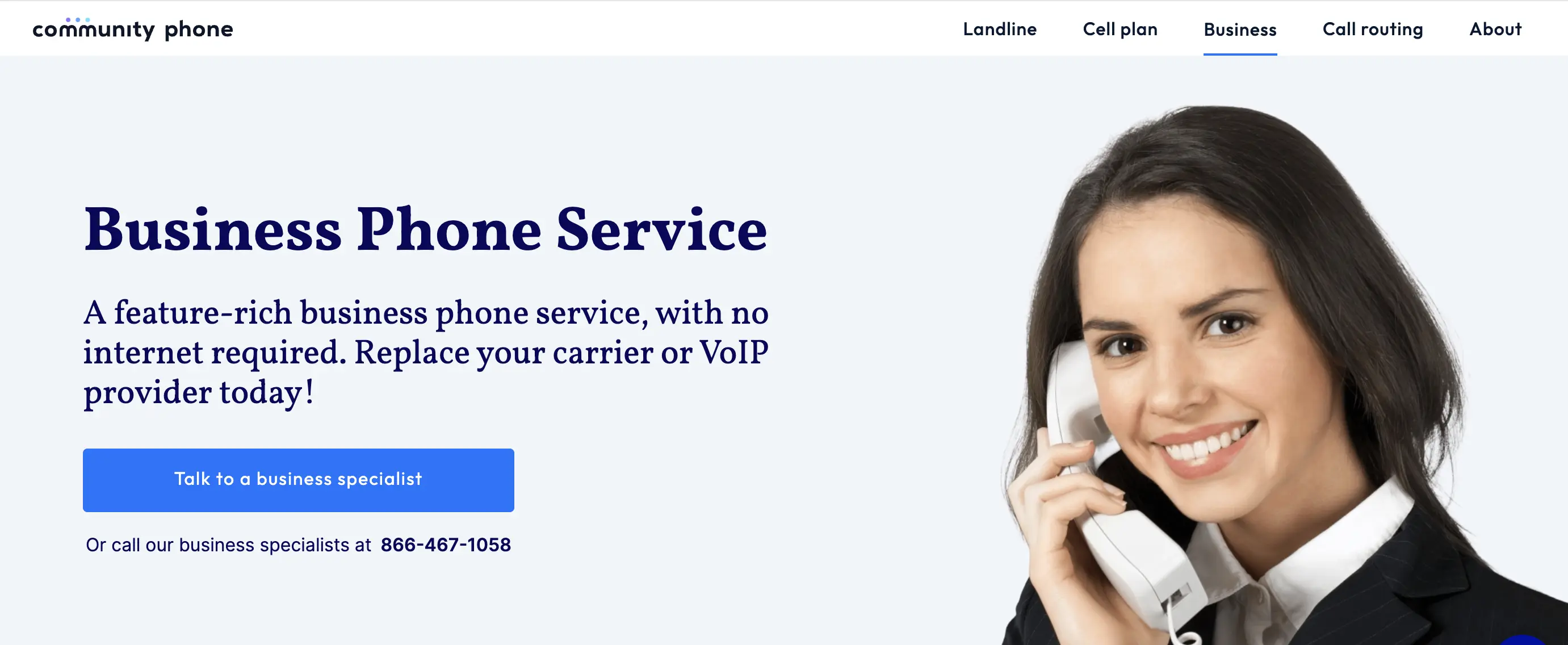 Community Phone's Business Phone Service