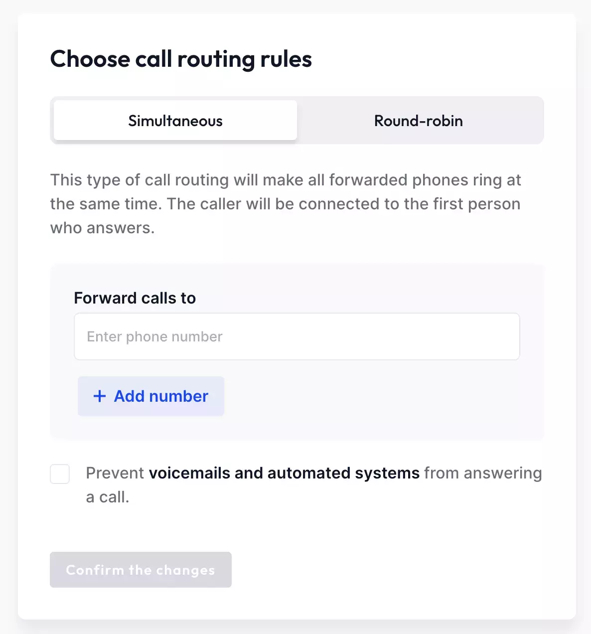 An image of Community Phone Call routing feature