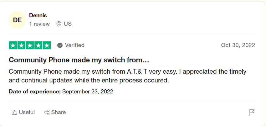Image of 5-star review for hand-held porting