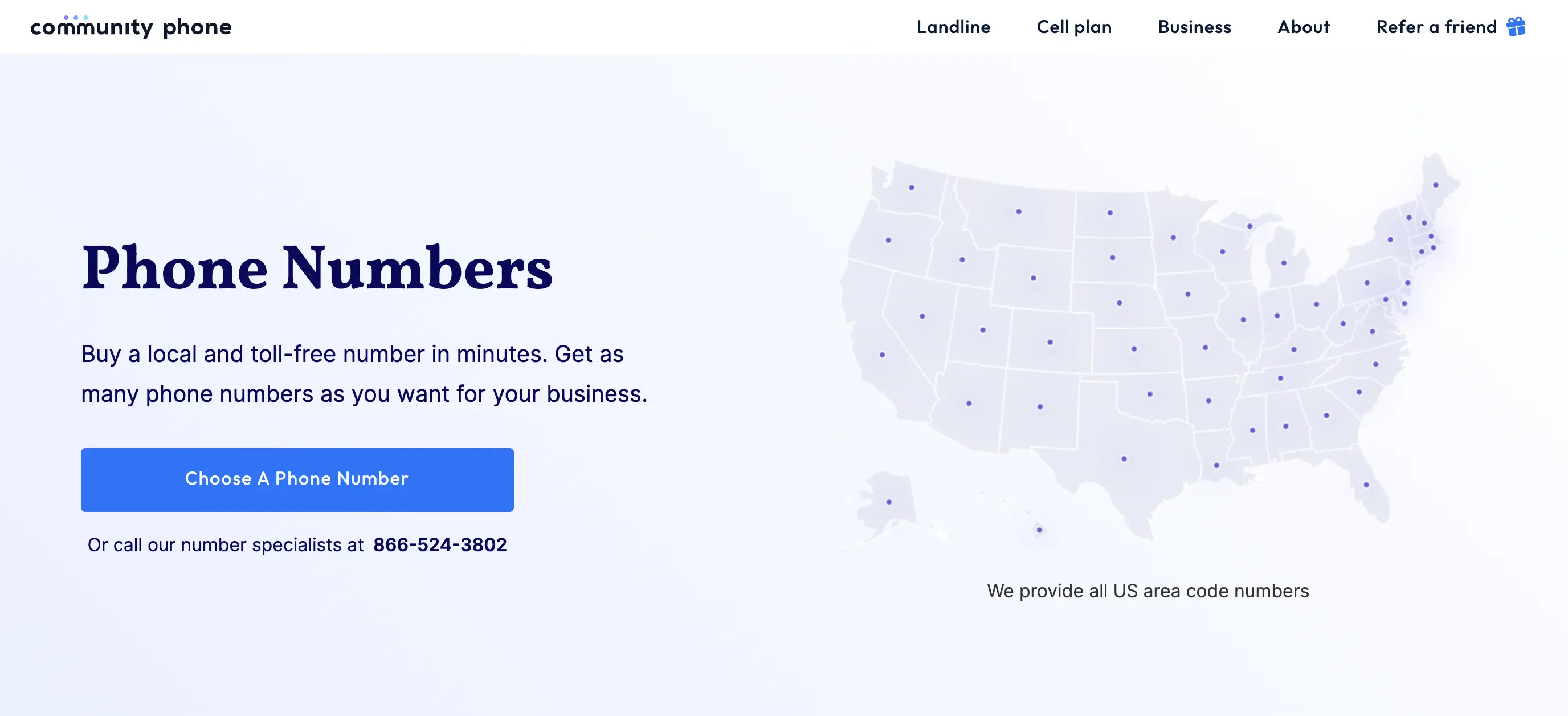 Get a Phone Number with Community Phone