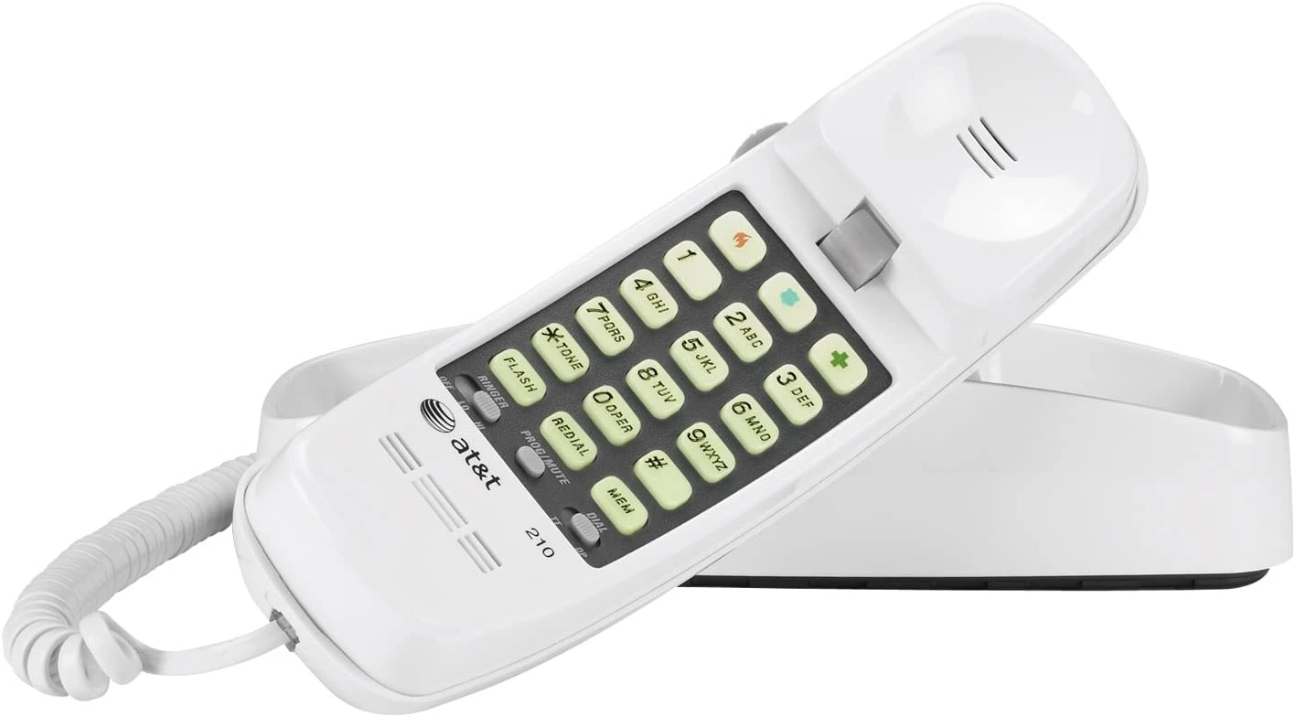AT&T 210M Basic Trimline Corded Phone